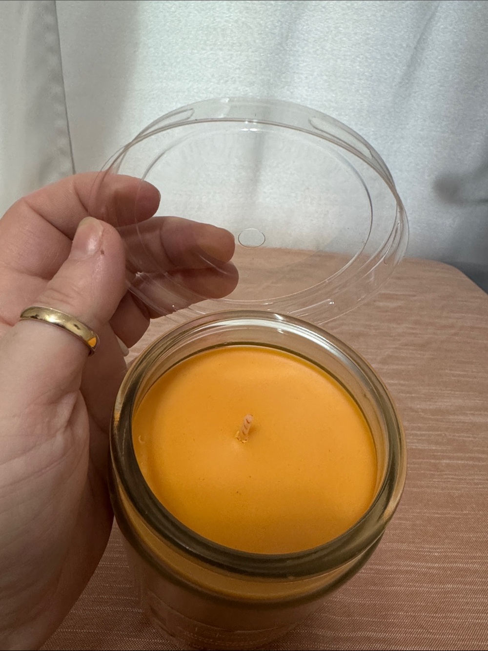 Mainstays Salted Caramel Butterscotch Jar Candle - Amber Brown - Picture 3 of 6